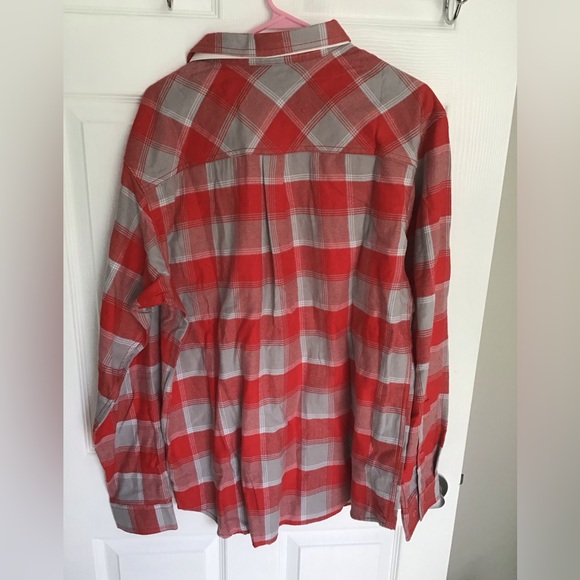 Columbia University of Nebraska Cornhusker’s Flannel LS Shirt Sz L - Picture 2 of 3